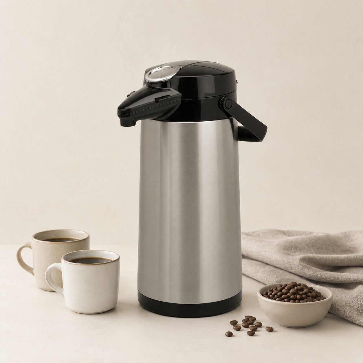 Kaffe - 2L kaffe med kaffefløte og sukker