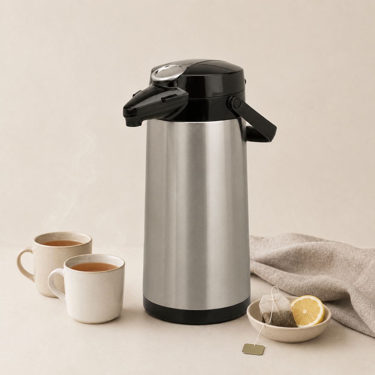 Te - 5L med kaffefløte og sukker