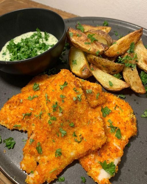 Rødspette m/ pommes frites