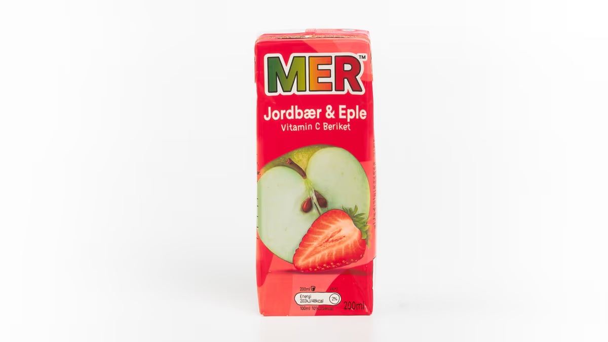 MER Jordbær & Eple juice