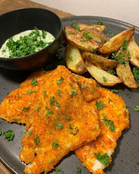 Rødspette m/ pommes frites