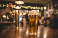 Aass Lite tapp just the drink with some background