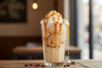 caramel streamer with creme