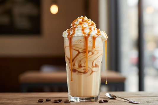 caramel streamer with creme