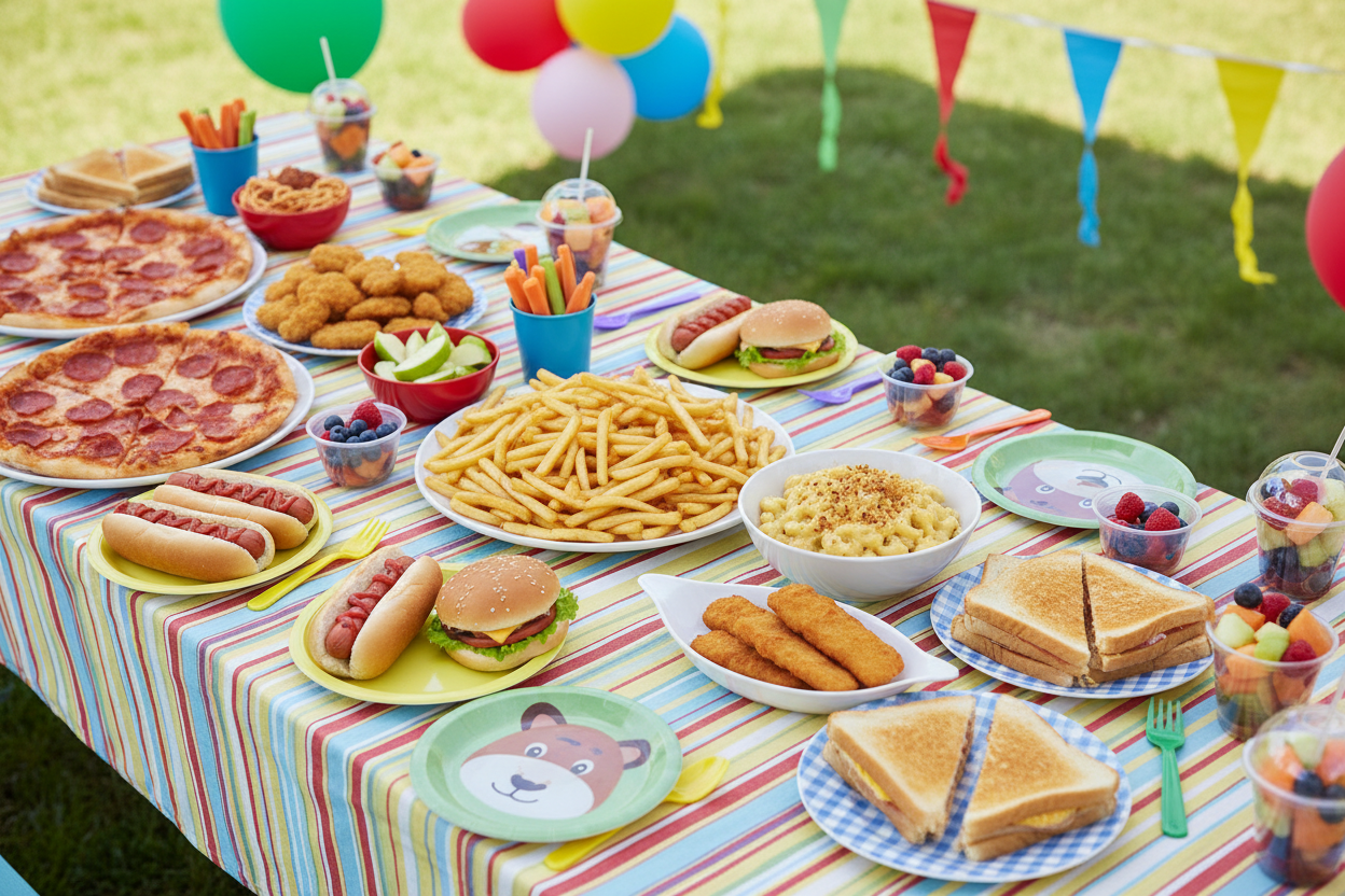 childern favorite food in one table