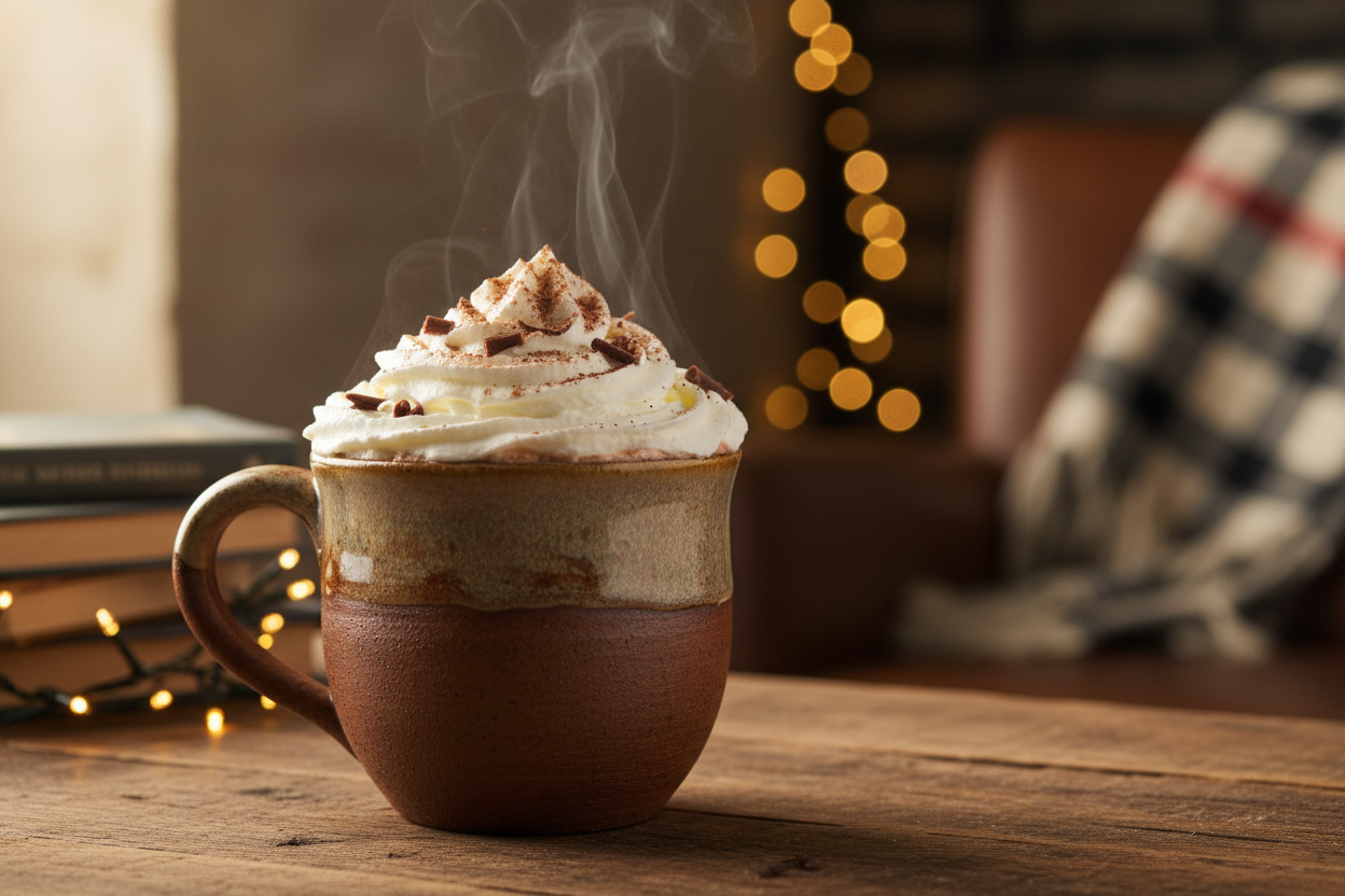 hot chocolate with cream