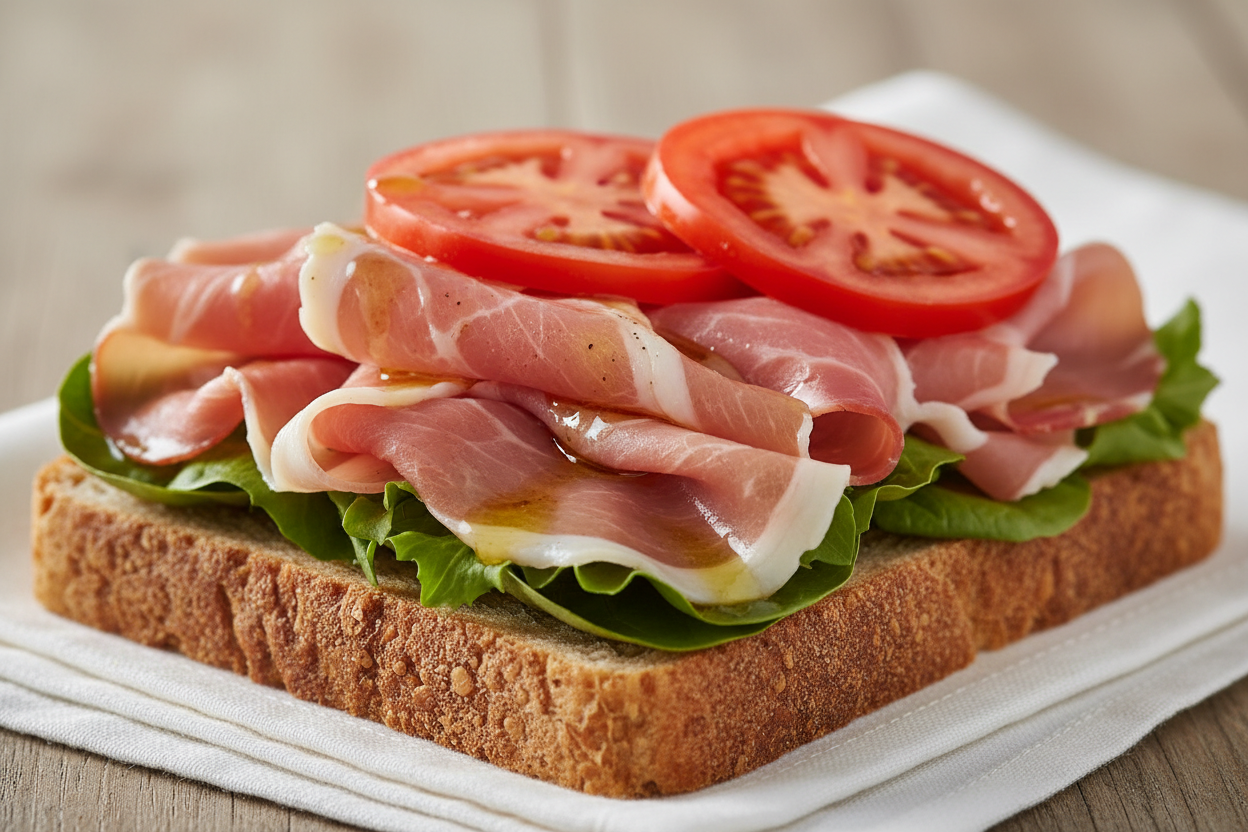 make the bread square, like a loaf slice.