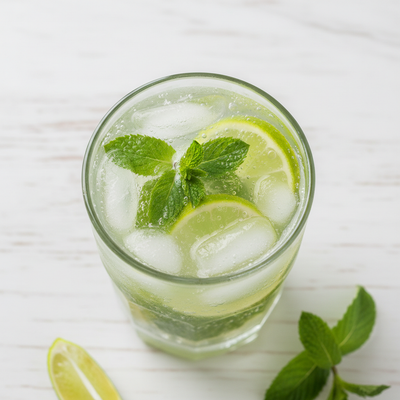 Mojito image from top view and square image