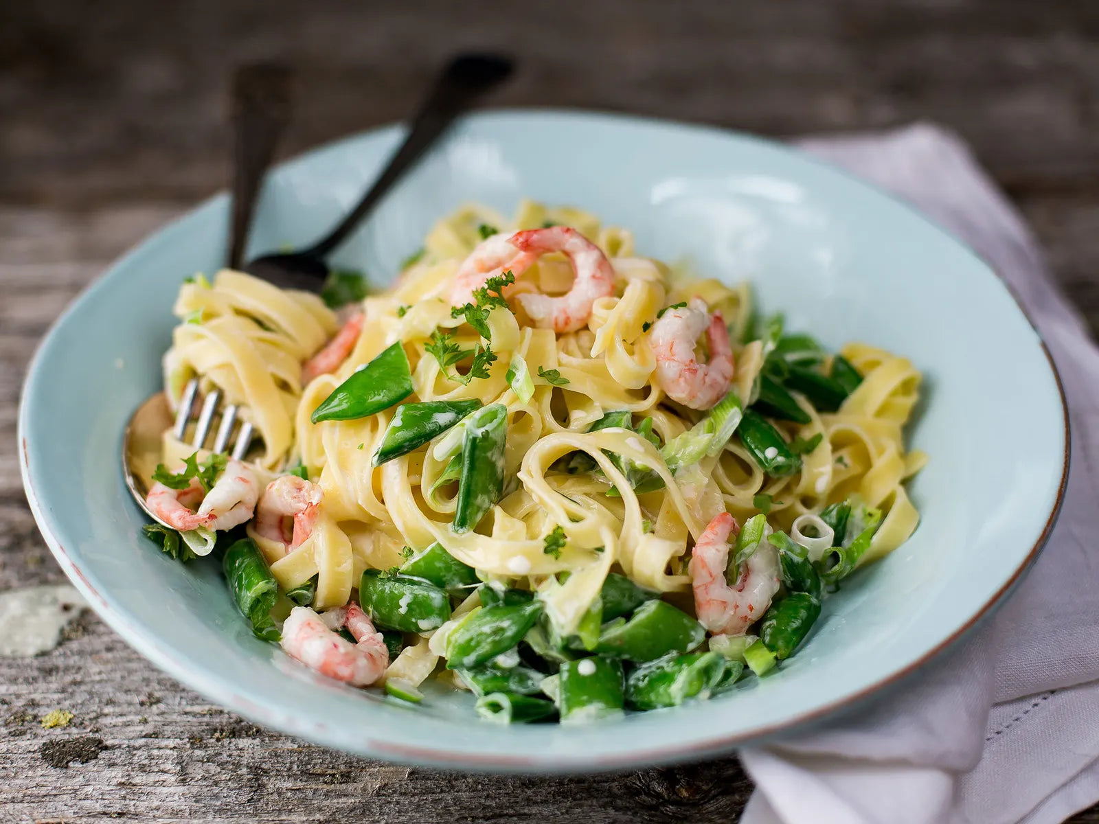 Creamy Pasta w/Shrimp