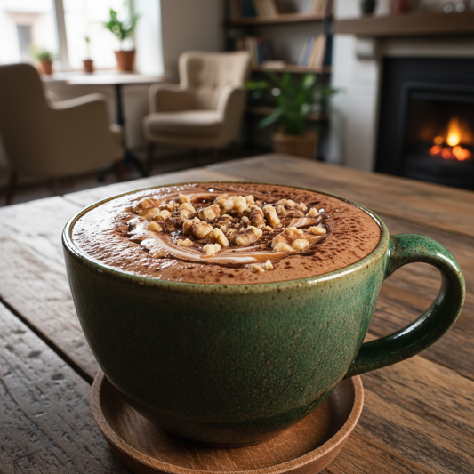 Valnøtt Sjokolade Latte square image